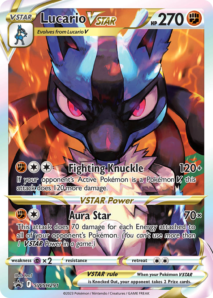 Lucario VSTAR — illustrated card