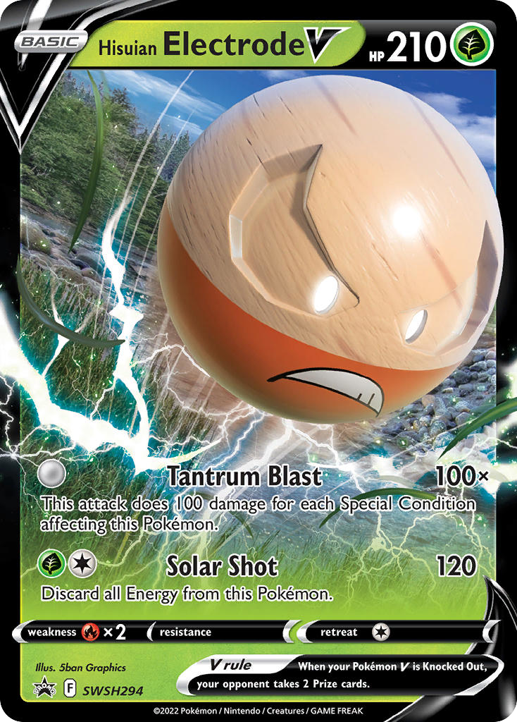 Hisuian Electrode V — illustrated card