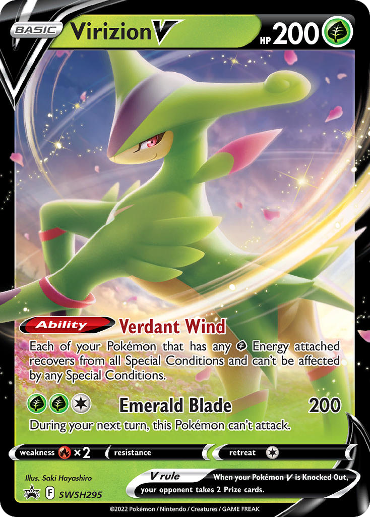 Virizion V — illustrated card