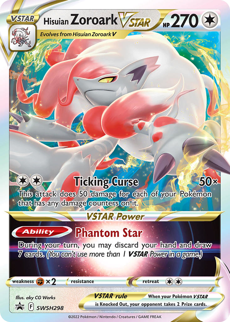 Hisuian Zoroark VSTAR — illustrated card