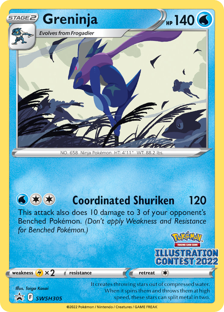 Greninja — illustrated card