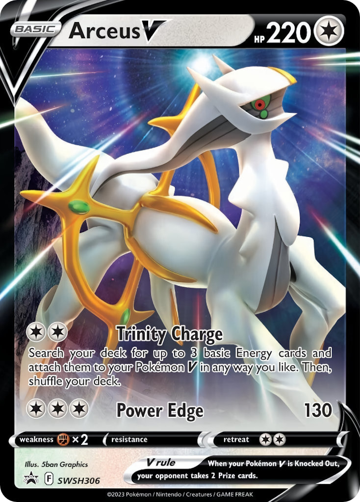 Arceus V — illustrated card