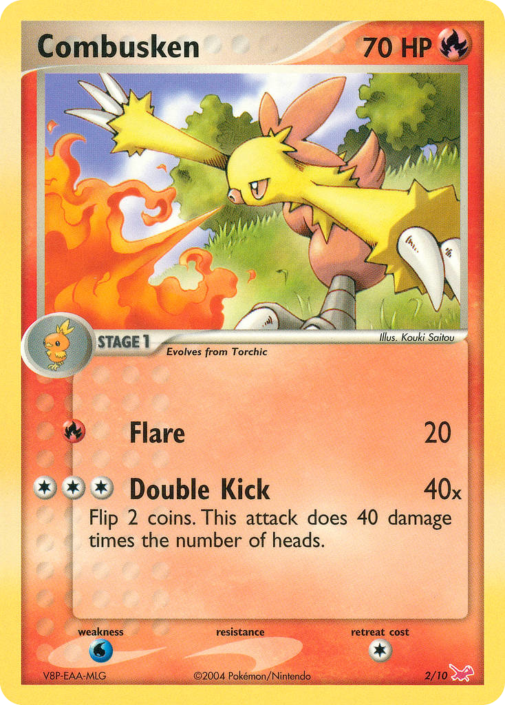 Combusken — illustrated card
