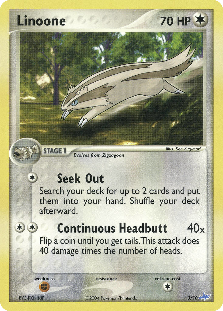 Linoone — illustrated card