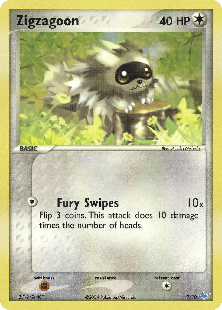 Zigzagoon — illustrated card