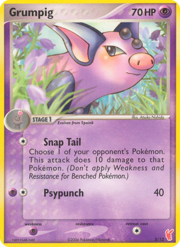 Grumpig — illustrated card