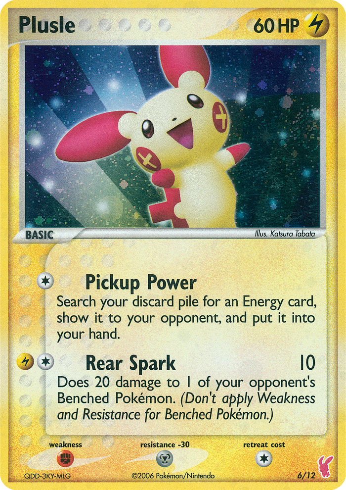 Plusle — illustrated card