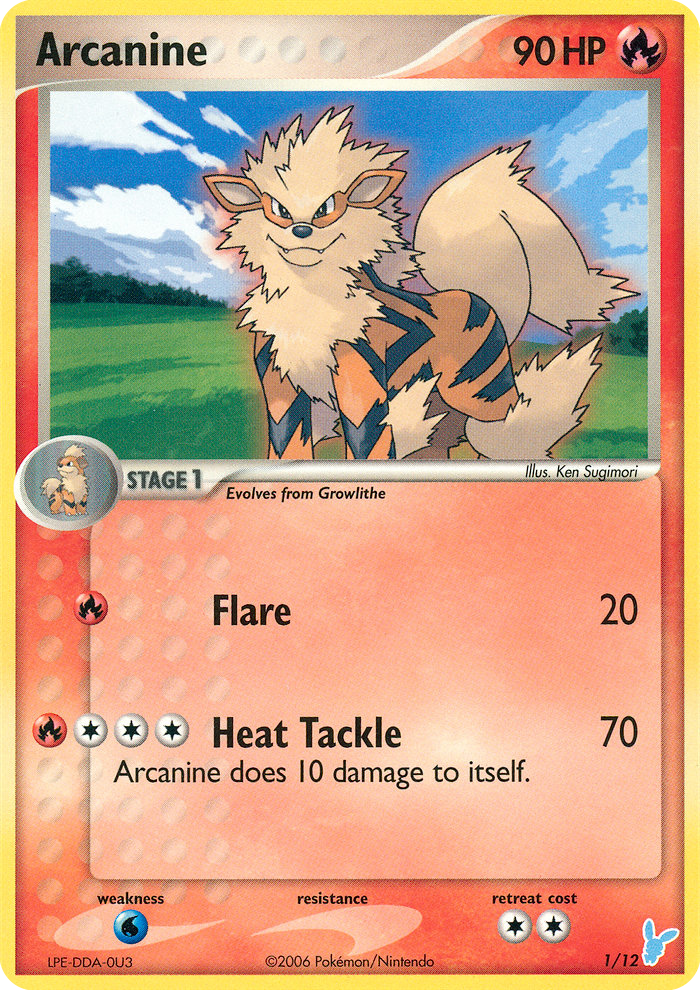 Arcanine — illustrated card