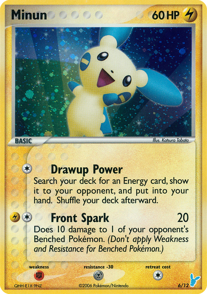 Minun — illustrated card
