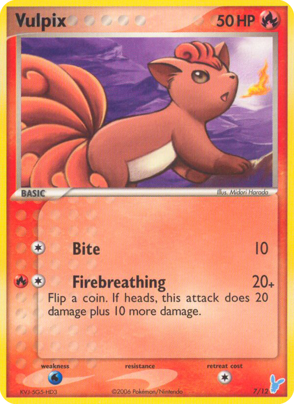 Vulpix — illustrated card