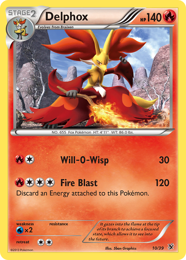 Delphox — illustrated card