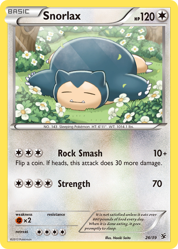 Snorlax — illustrated card