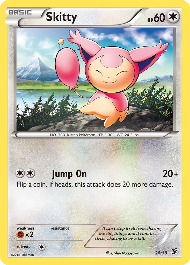 Skitty — illustrated card