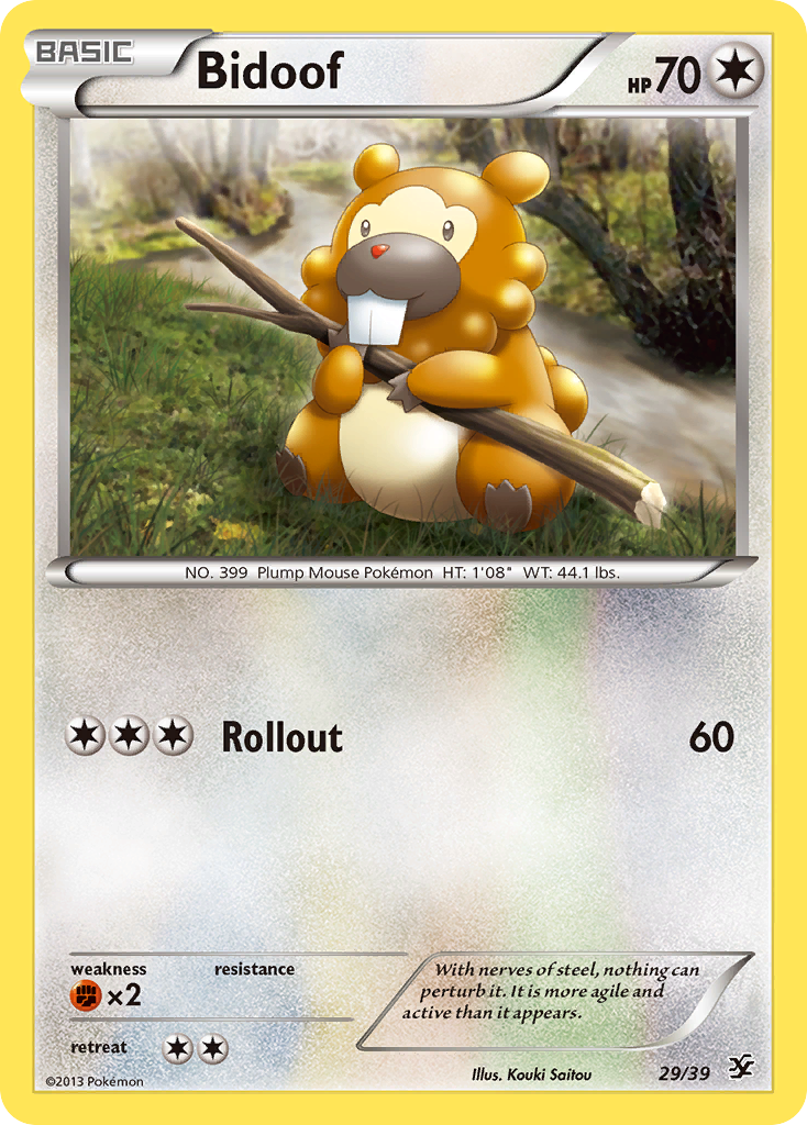 Bidoof — illustrated card