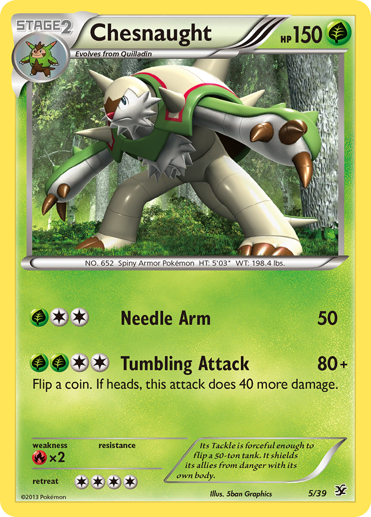 Chesnaught — illustrated card