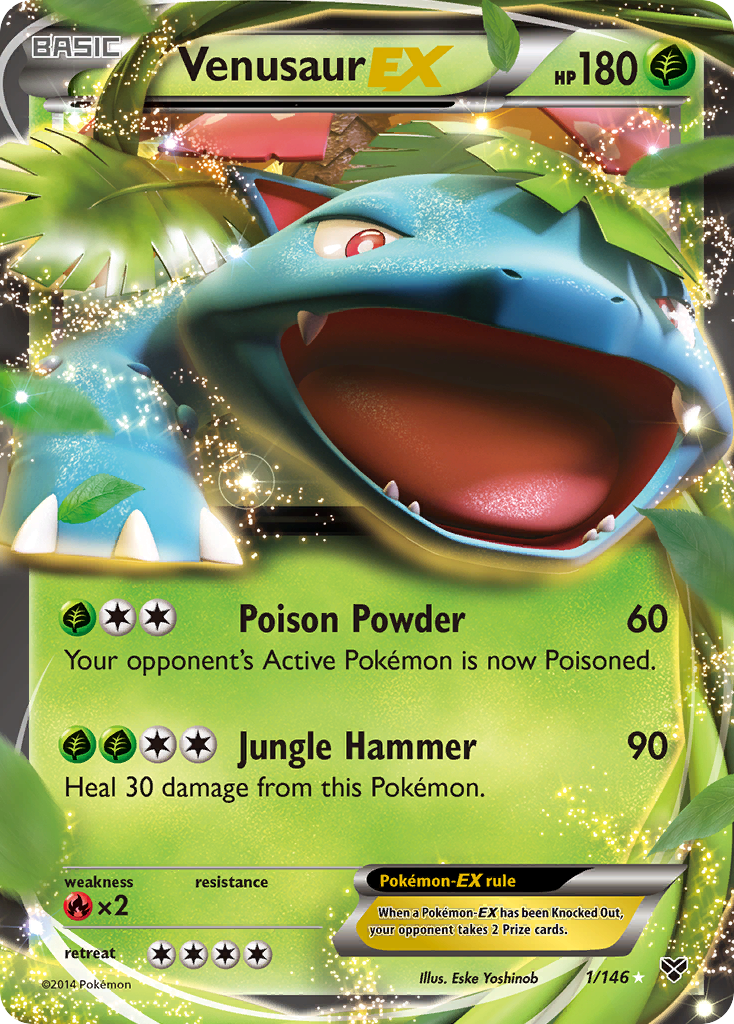 Venusaur-EX — illustrated card