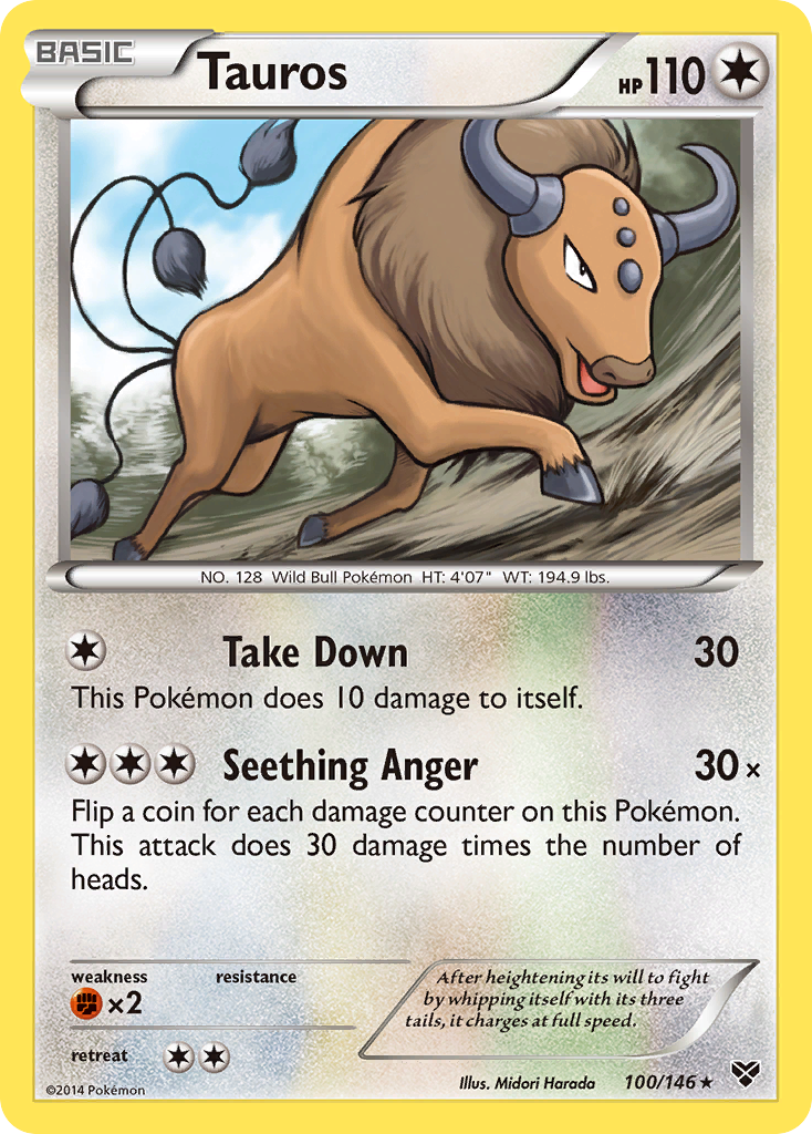 Tauros — illustrated card