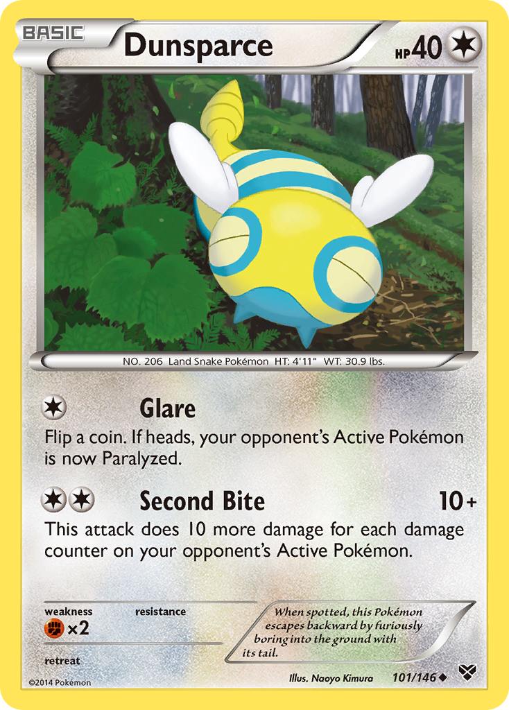 Dunsparce — illustrated card