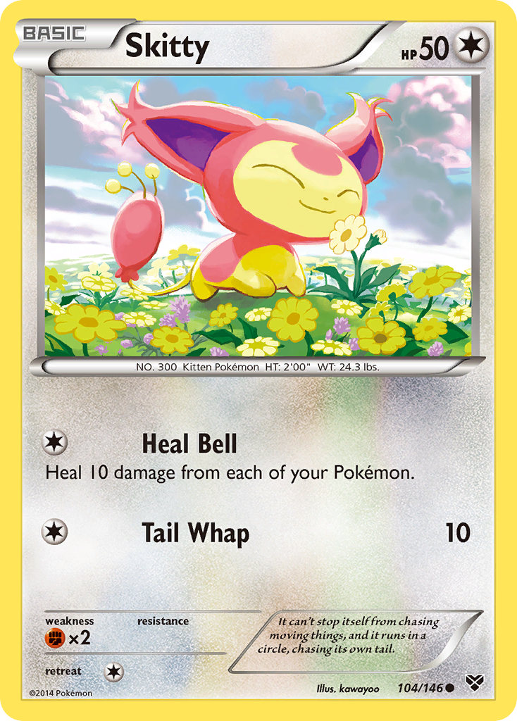 Skitty — illustrated card