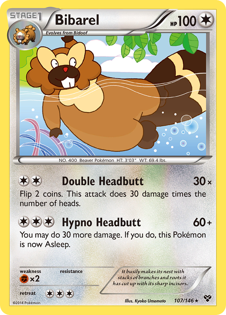 Bibarel — illustrated card