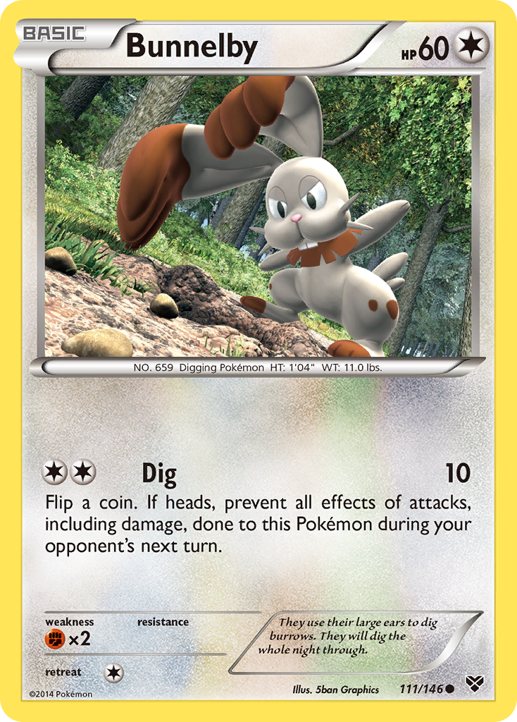 Bunnelby — illustrated card