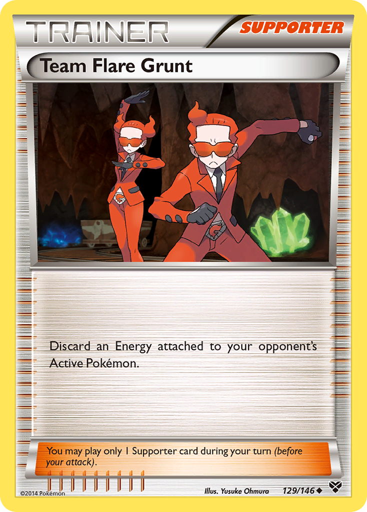 Team Flare Grunt — illustrated card