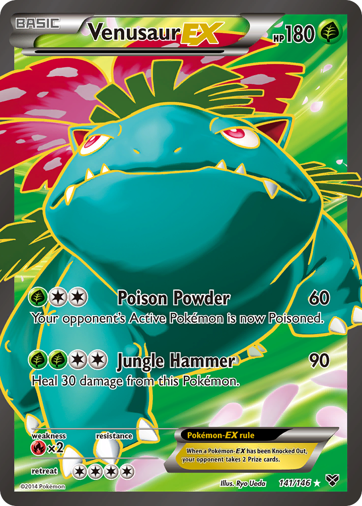 Venusaur-EX — illustrated card