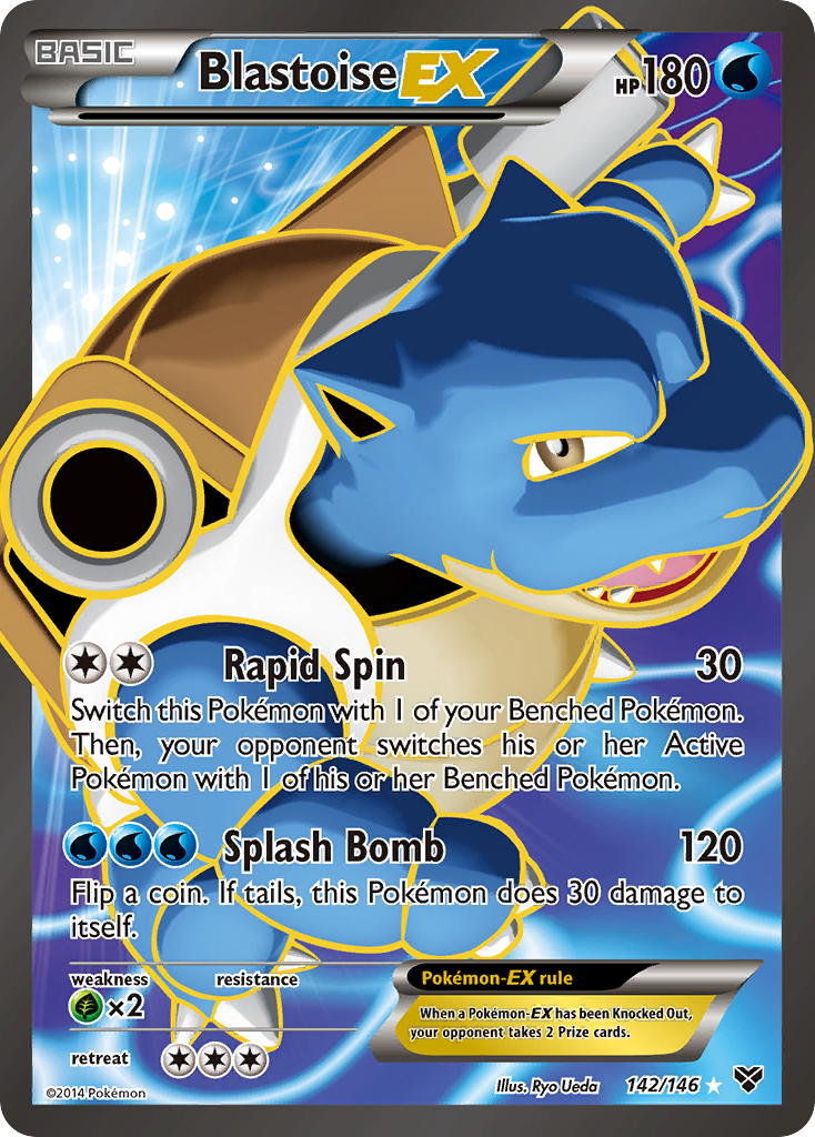 Blastoise-EX — illustrated card