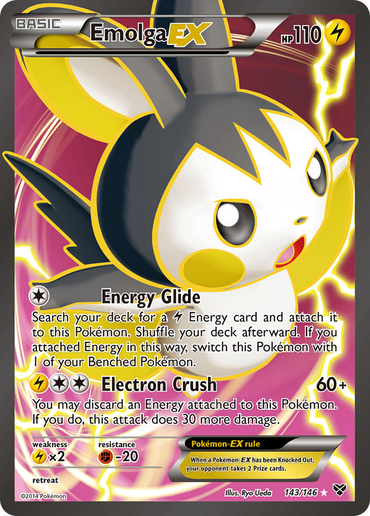 Emolga-EX — illustrated card
