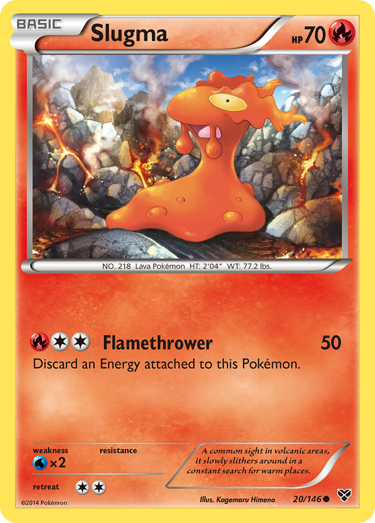 Slugma — illustrated card