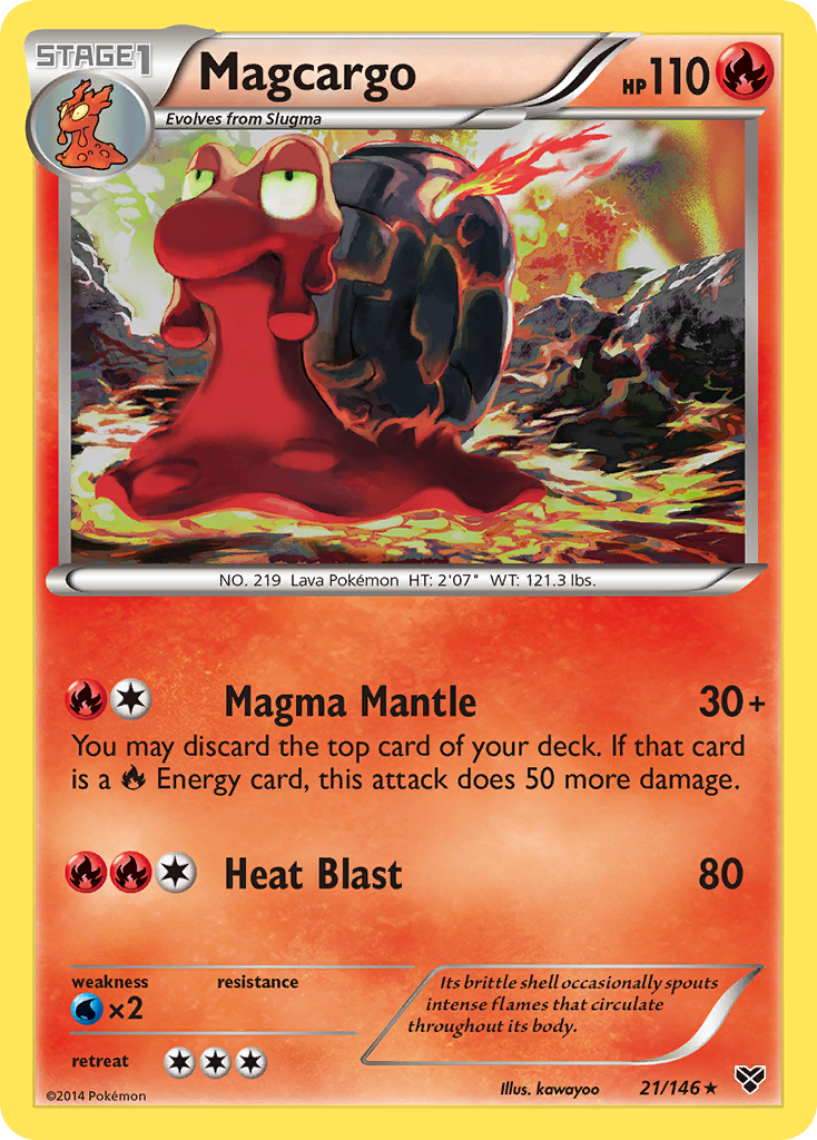 Magcargo — illustrated card
