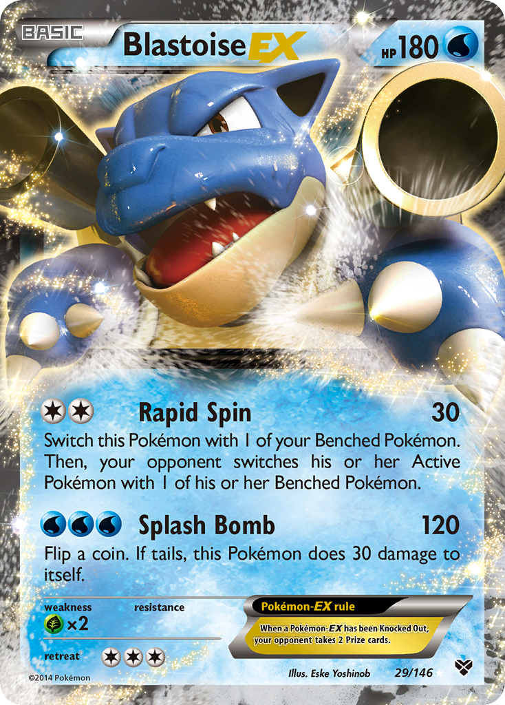 Blastoise-EX — illustrated card