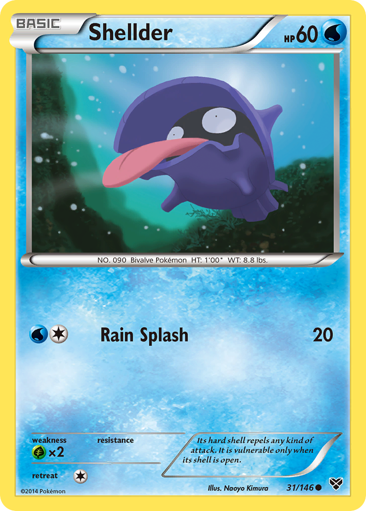Shellder — illustrated card