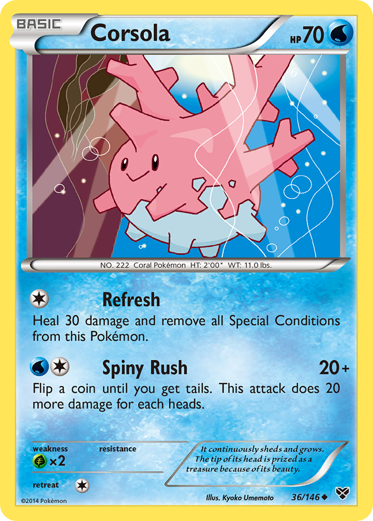 Corsola — illustrated card