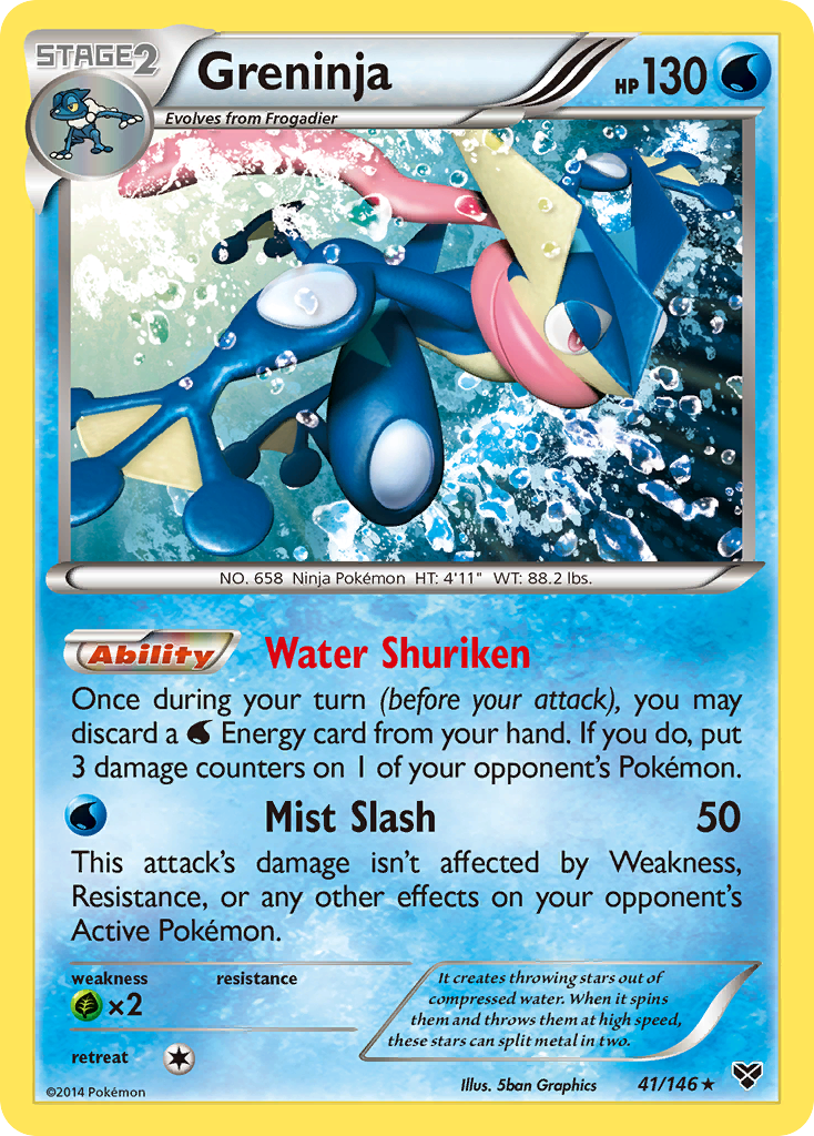 Greninja — illustrated card