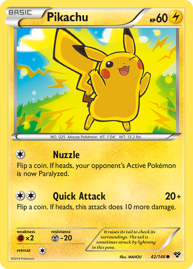 Pikachu — illustrated card