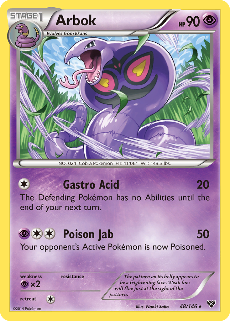 Arbok — illustrated card