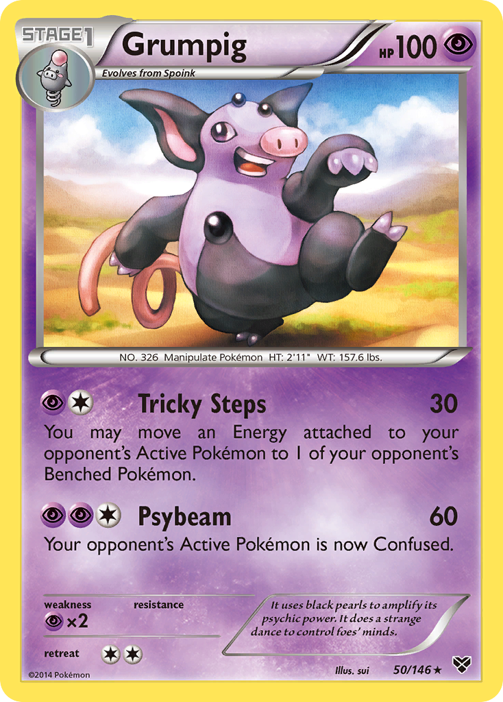 Grumpig — illustrated card