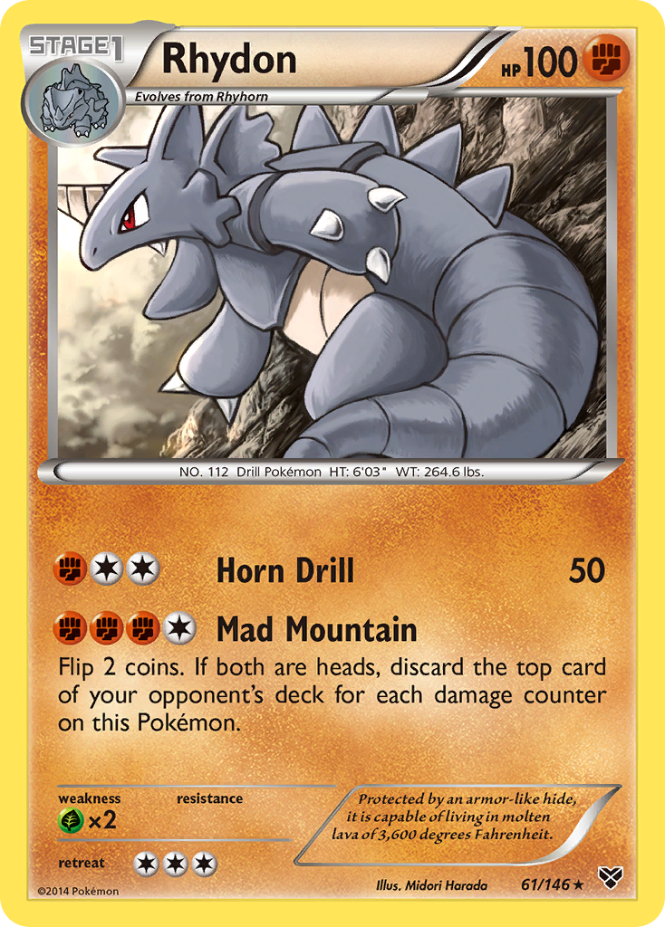 Rhydon — illustrated card