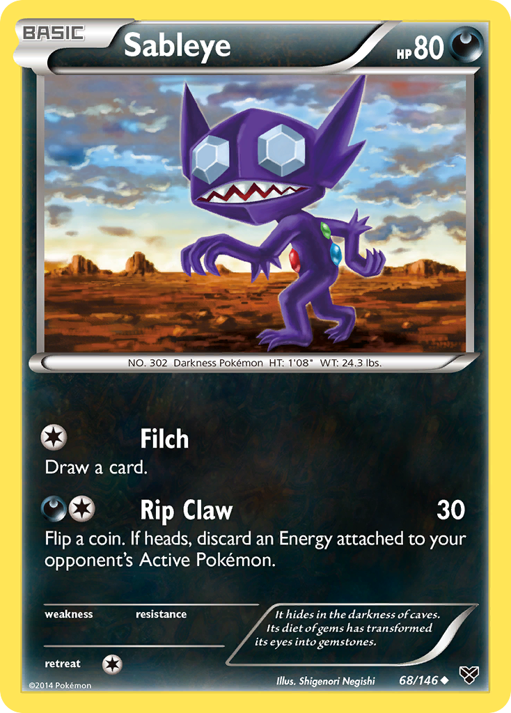 Sableye — illustrated card