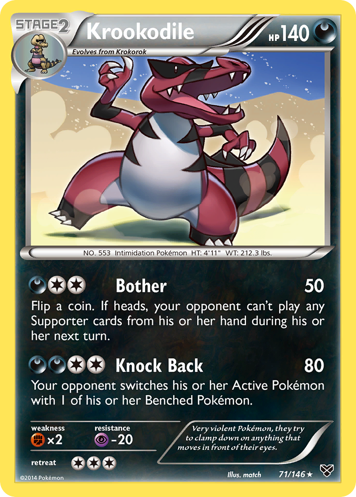 Krookodile — illustrated card