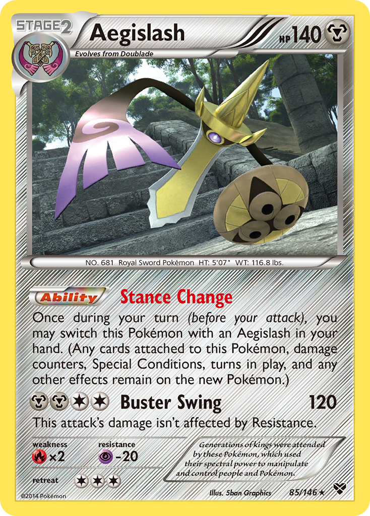 Aegislash — illustrated card