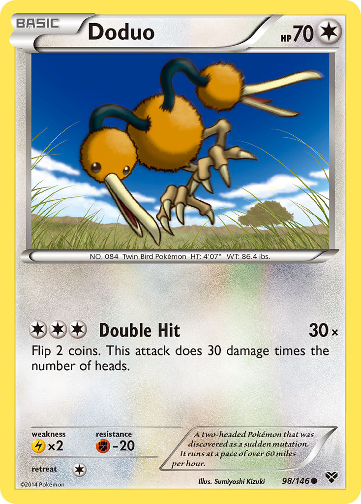 Doduo — illustrated card