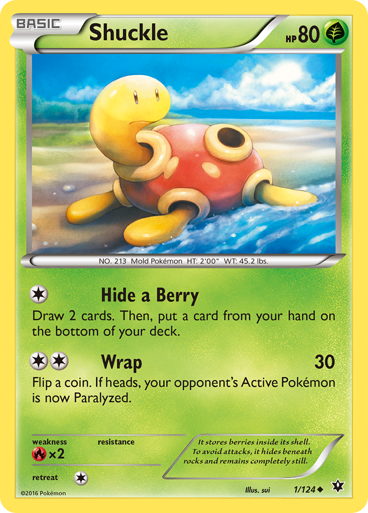 Shuckle — illustrated card