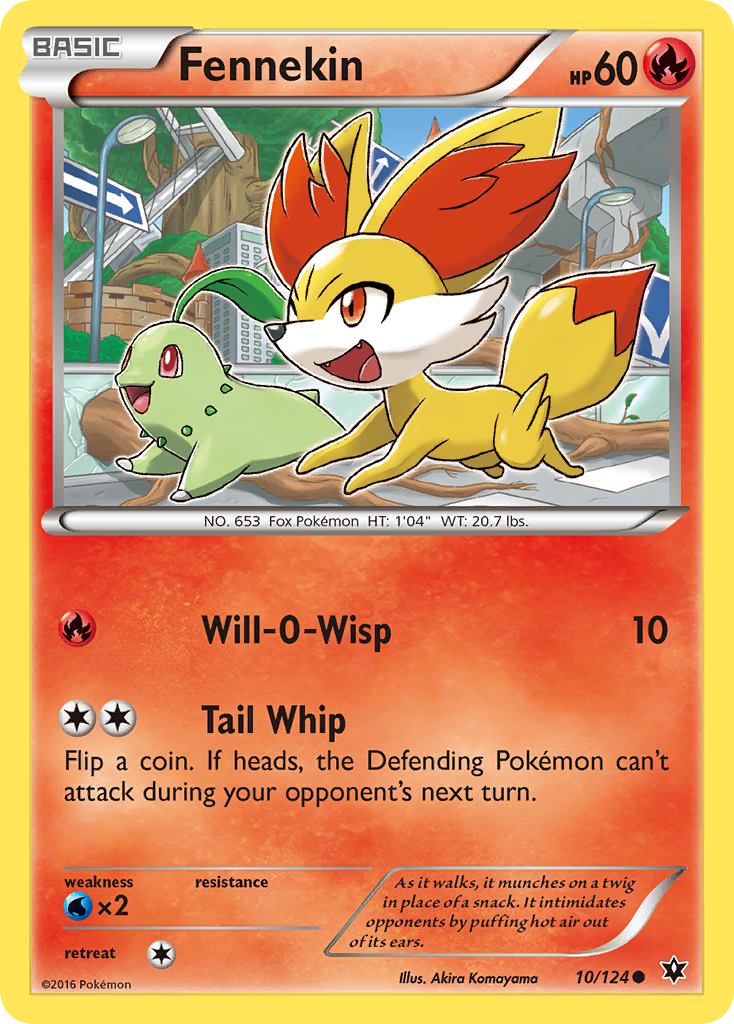 Fennekin — illustrated card