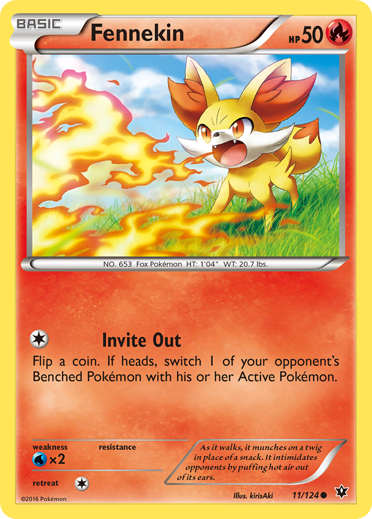 Fennekin — illustrated card