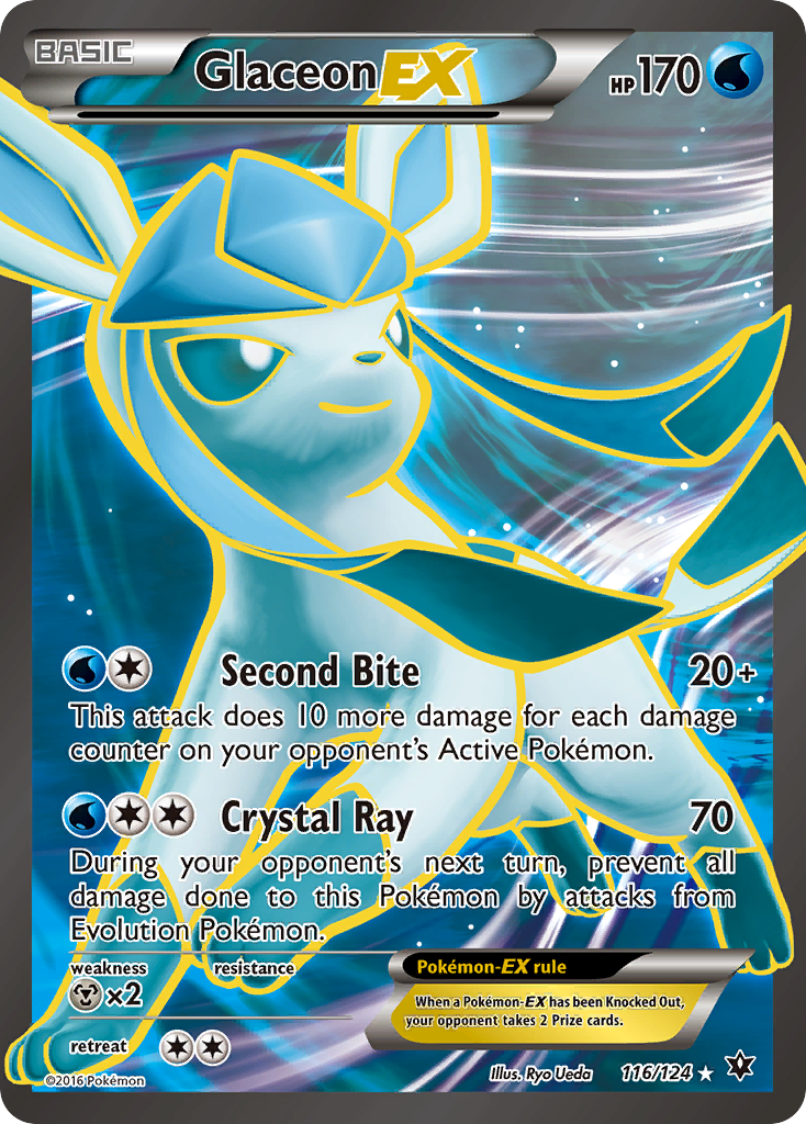 Glaceon-EX — illustrated card