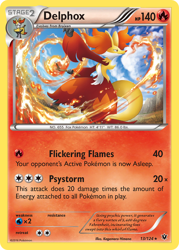 Delphox — illustrated card