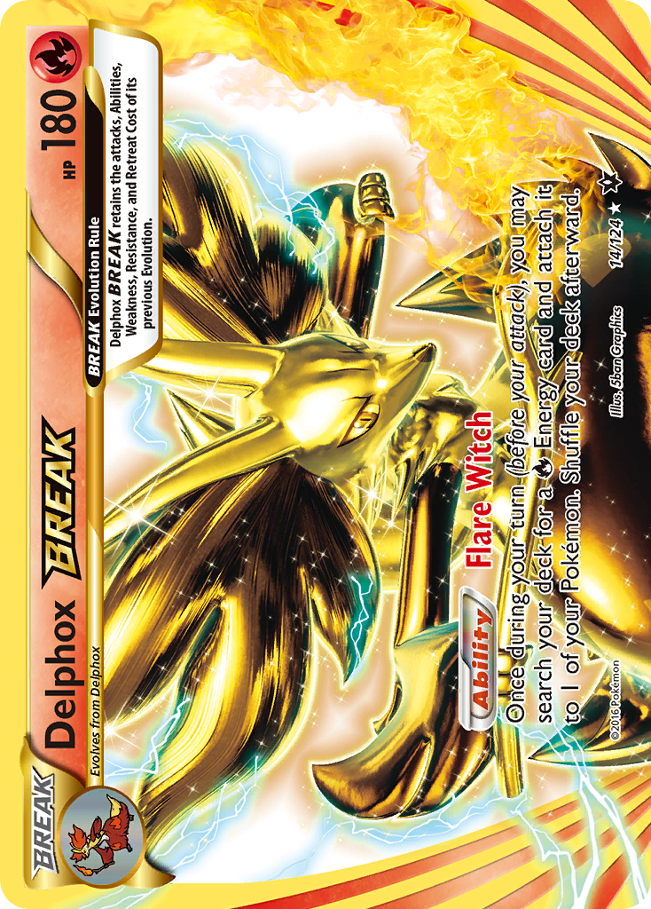 Delphox BREAK — illustrated card