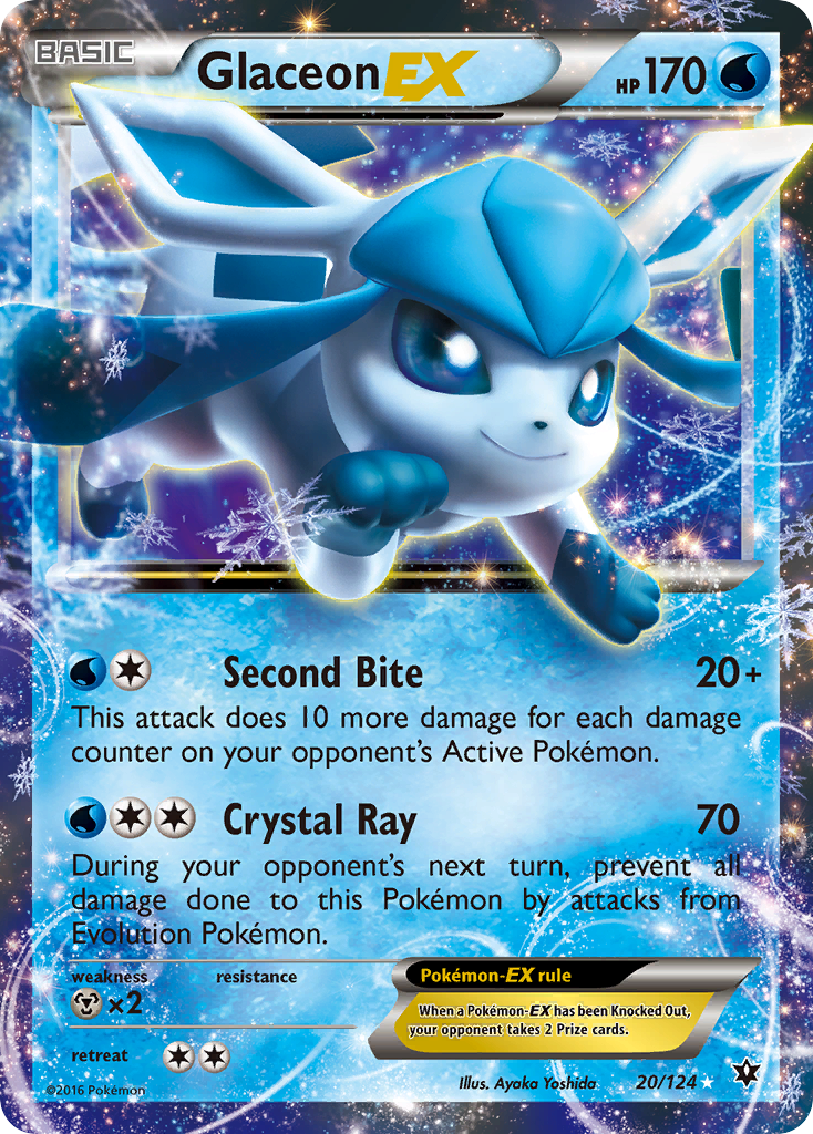 Glaceon-EX — illustrated card